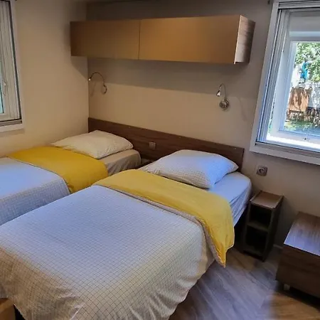 Mobile Avec Terrasse Et Piscine. Chalet *