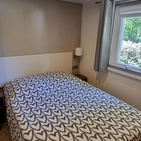 Chalet Mobile Avec Terrasse Et Piscine. *